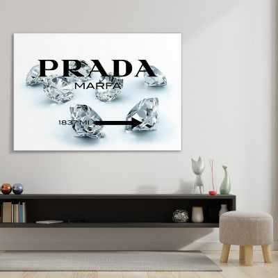 diamond painting prada|Prada marfa print.